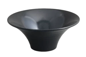Spiral Bowl 28 Cm Black Melamine***200611B