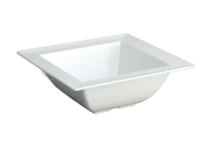 Square Bowl 25 + White Melamine Rim***200710