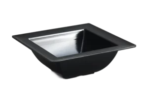 Square Bowl 25 + Black Melamine Rim***200710B