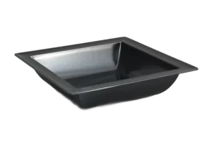 Square Bowl 37.5 + Black Melamine Rim***200715B