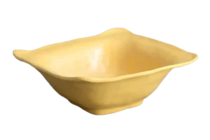 Kinneret Square Bowl 32 Cm Yellow Melamine***202113Y