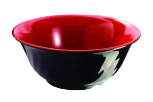 Wells 22 Melamine Bowl Red/Black***202409Rb