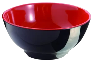 Trisor 16 Bowl Melamine Red/Black***203307Rb