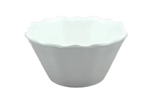Serrated Conical Bowl 17.7 White Melamine***204407
