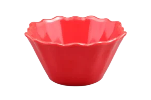 Conical Serrated Bowl 17.7 Red Melamine***204407R