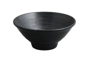 Zen Stone-Like Noodle Bowl 7.8X17.2 Black Melamine***205707B