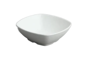 Square Bowl 14.7 Cm, Stone-Like, White Melamine***205806