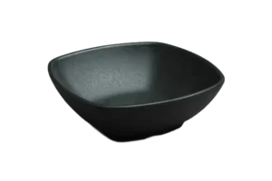 Square Bowl 14.7 Cm, Stone-Like, Black Melamine***205806B