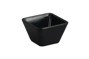Square Conical Bowl 7 Cm Black Melamine***206503B