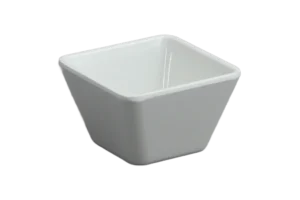 طبق مخروطي مربع 9 سم أبيض ميلامين ***206504
