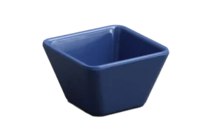 طبق مخروطي مربع 9 سم أزرق ميلامين ***206504Bl