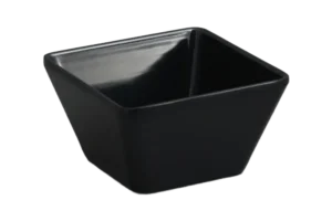 Square Conical Bowl 13 Cm Black Melamine***206505B