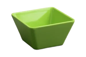 Square Conical Bowl 13 Cm Green Melamine***206505G