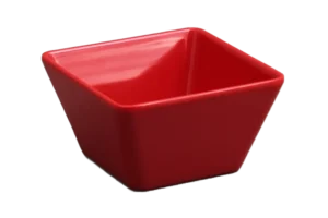 Square Conical Bowl 13 Cm Red Melamine***206505R