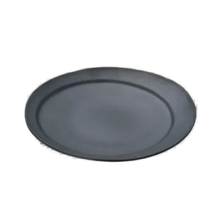 Round Melamine Plate, Beveled Side, Black, 28 Cm 1380811B