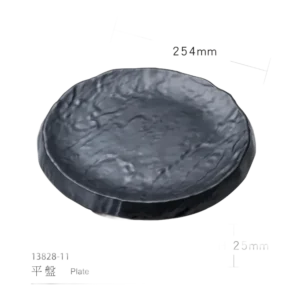 Melamine Chef Plate, Thick Wall, 28 Cm, Black 1382811B