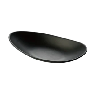 Black Melamine Oval Bowl 26X13.5X5 Cm 13705-10