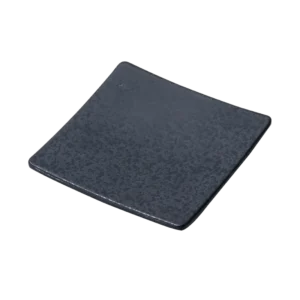Square Melamine Plate 15 Cm Black Tokyo