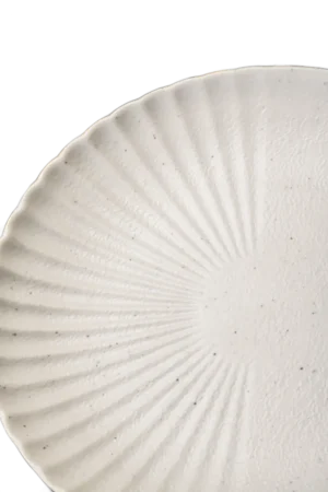 Melamine Plate 20 Cm Tsuki White