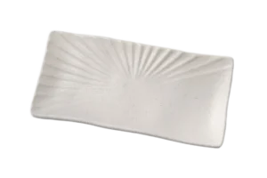 Tsuki Melamine Rectangular Plate 45 Cm White