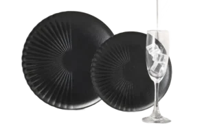 طبق ميلامين 16 سم تسوكي أسود