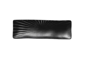 Tsuki Melamine Rectangular Plate 28X11 Cm Black