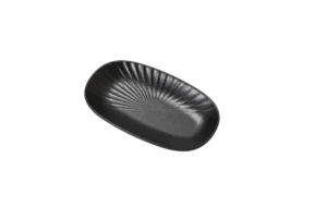 طبق ميلامين بيضاوي 19.5X11X2.5 سم تسوكي أسود