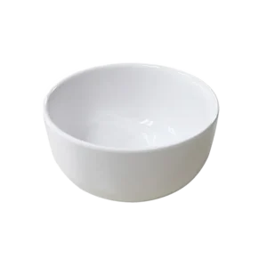 طبق منقوش ميلامين 11×5.6 أبيض رملي