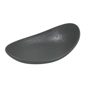 Oval Melamine Plate 27X17.5X9 Gray