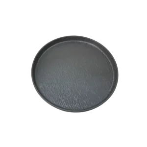 طبق دائري ميلامين رمادي 17 سم أنتيك 1380707-Dg