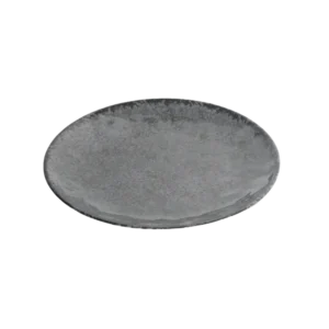 طبق دائري من الميلامين الرمادي مقاس 25 سم أنتيك 1380710-Dg