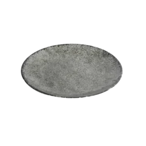 طبق دائري من الميلامين الرمادي مقاس 28 سم أنتيك 1380711-Dg