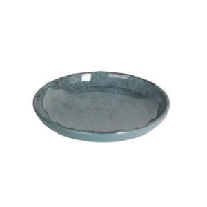Turquoise Melamine Deep Plate Antik 23X5 Cm