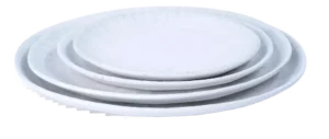 طبق ميلامين مسطح 22.8 سم صلد