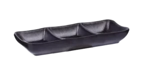 Rectangular Sushi Bowl 19.4X8.2X2.8 -- X3 Cm Black