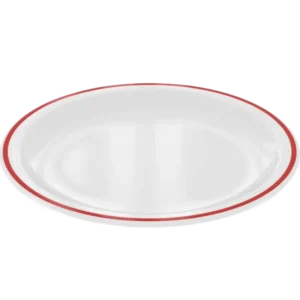 طبق جرانيت 19 سم شريط أحمر