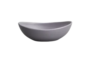 Swing Oval Bowl 17*10*5.7 Gray Melamine***224606Bt