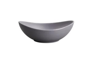 Swing Oval Bowl 17.9*13.5*6.3 Gray Melamine***224607Bt