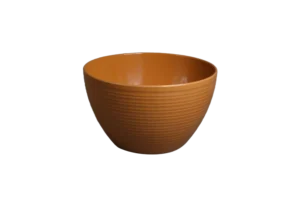 Round Bowl, Coil, 25 Cm, Matte White Melamine***226010