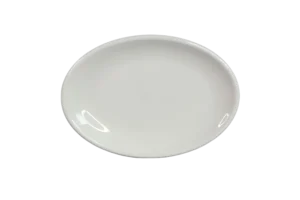 Oval Crescent Plate 25X18 White Melamine 116210