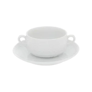 Porcelain Marquise + Saucer 260 Ml Ear 22000450 Escorial