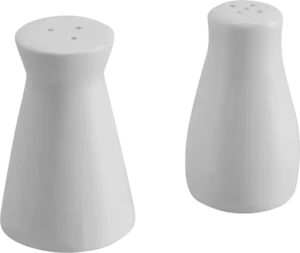 مرشة ملح/فلفل بورسلين، قطعة فردية 100A0170