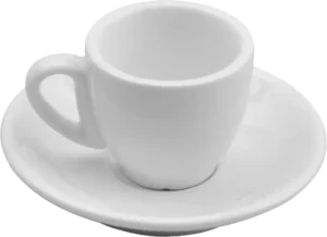 White Porcelain Round Espresso Mug 80 Ml 100A4182