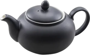 Black Porcelain Teapot 22 Cm 10101466