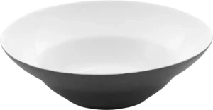 Black + White Porcelain Serving Bowl 24Cm 10102770
