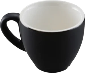 Black Porcelain Round Espresso Mug 80 Ml 10104182