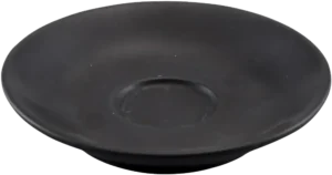 Black Porcelain Round Espresso Cup Saucer 10104183