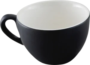 Black Porcelain Round Coffee Mug 250 Ml 10104184