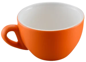 Round Orange Porcelain Coffee Mug 250 Ml 10504184