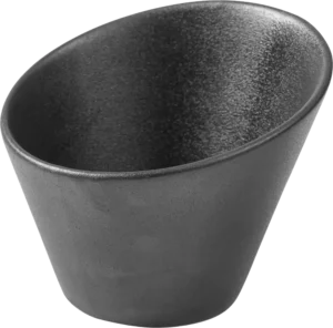 Round Bowl, Beveled, Porcelain, 12 Cm, Coarse Black, 11106986